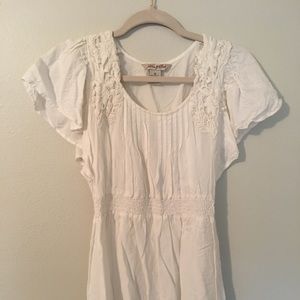 Fun & Flirty white short dress for the beach cover